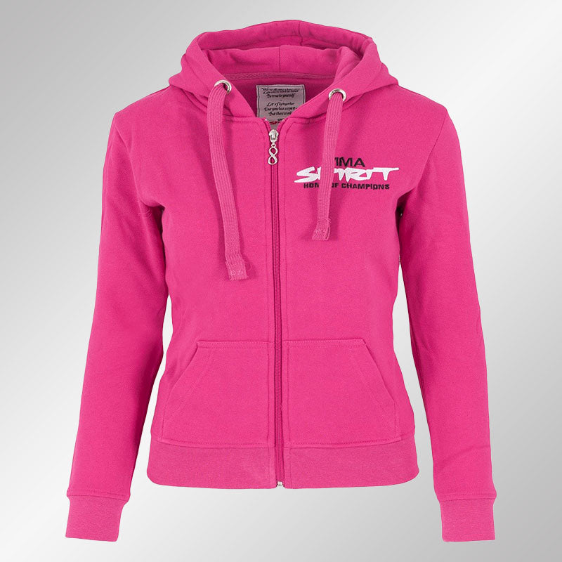Damen Zip Hoodie "Home of Champions"